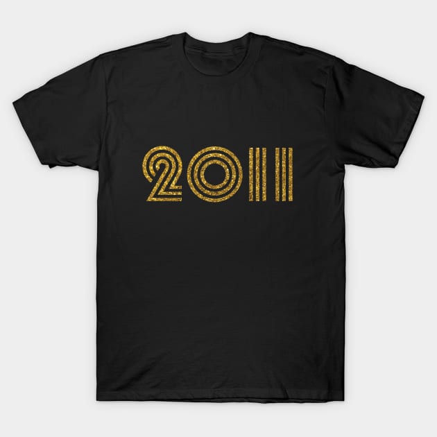 2011 Birth Year Glitter Effect T-Shirt by Elsie Bee Designs